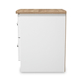 Marlowe 2 Drawer Bedside White Oak from Roseland Furniture