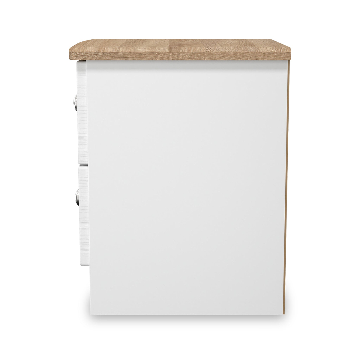Marlowe 2 Drawer Bedside White Oak from Roseland Furniture