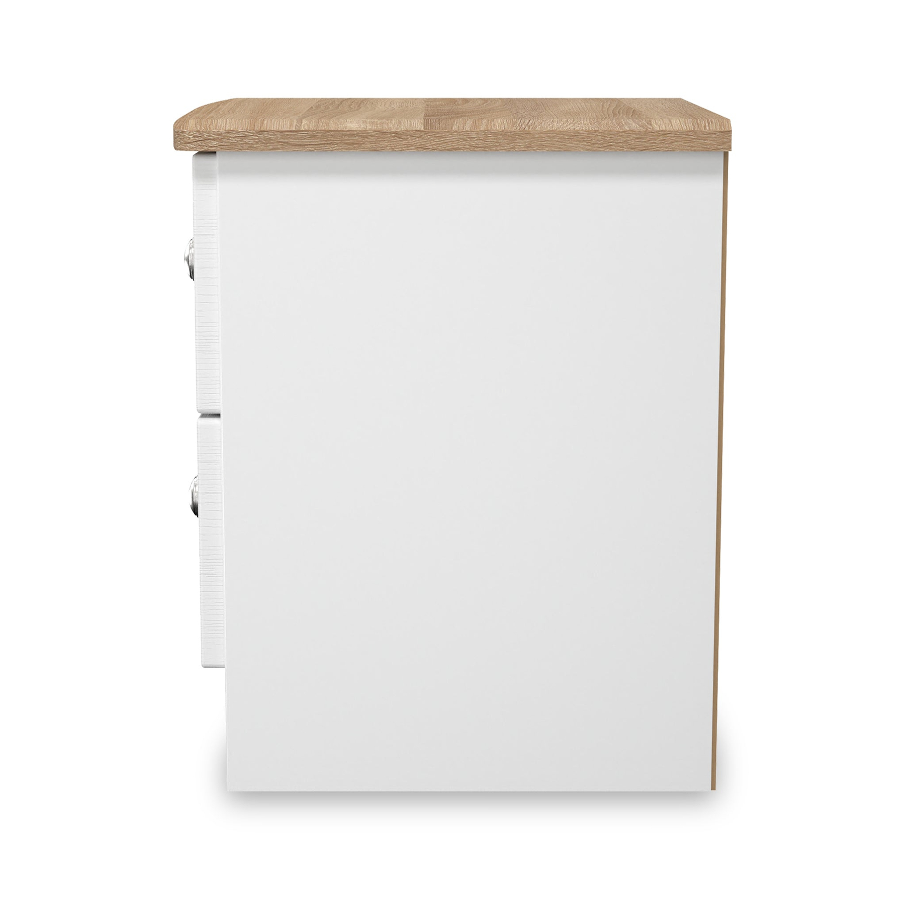 Marlowe 2 Drawer Bedside White Oak from Roseland Furniture