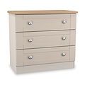 Marlowe 3 Drawer Chest Cashmere Oak from Roseland Furniture