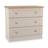 Marlowe 3 Drawer Chest Cashmere Oak from Roseland Furniture