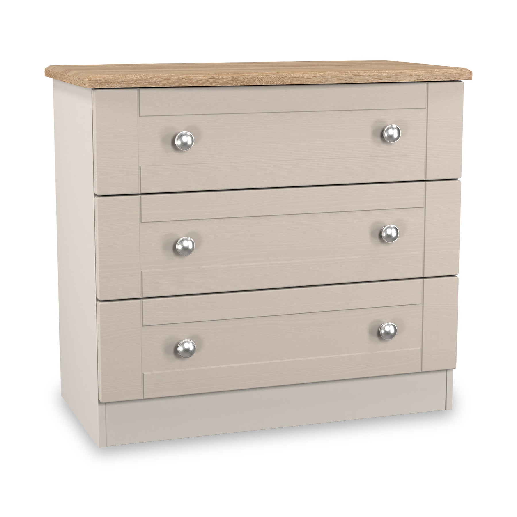 Marlowe 3 Drawer Chest Cashmere Oak from Roseland Furniture
