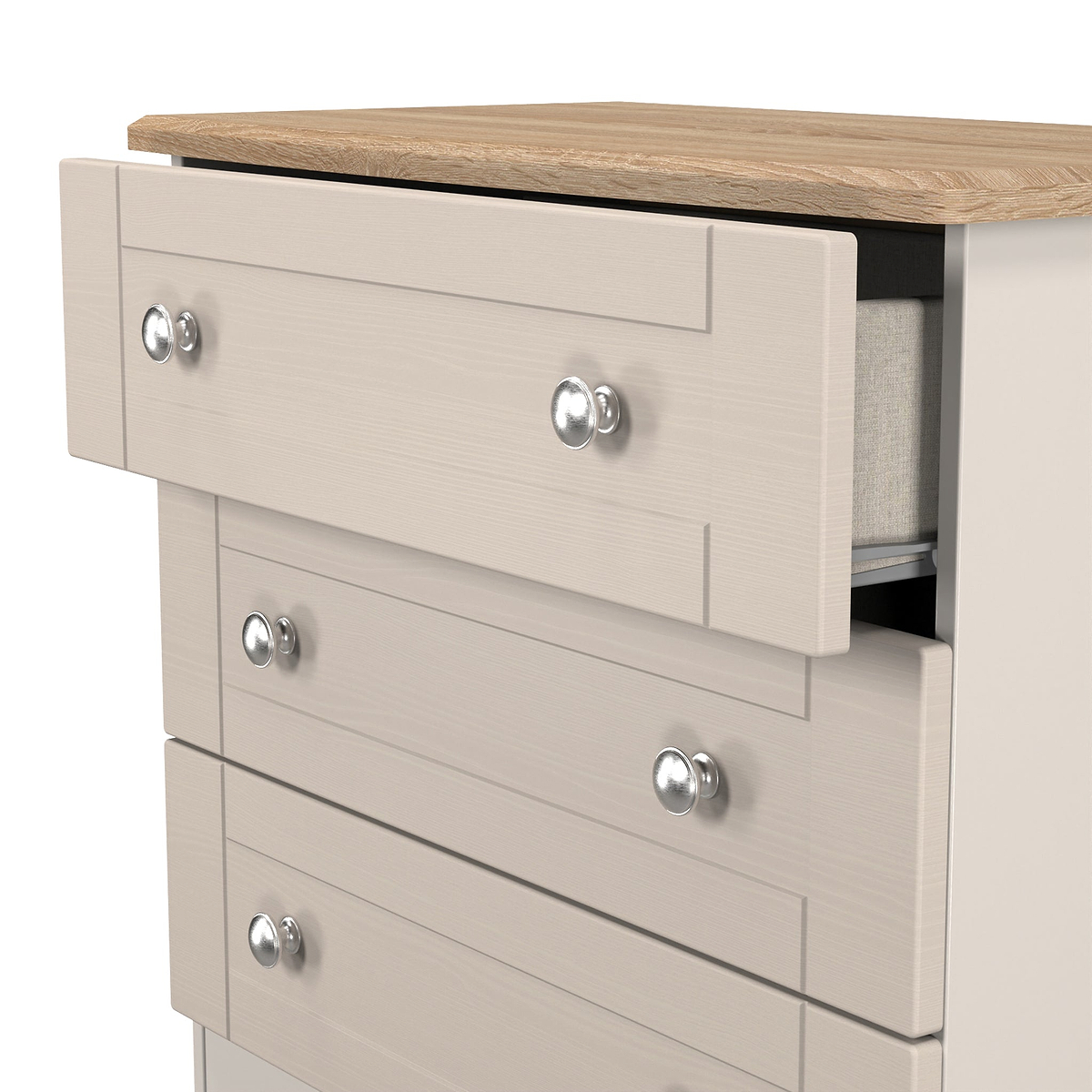 Marlowe 3 Drawer Chest Cashmere Oak from Roseland Furniture