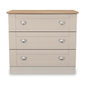 Marlowe 3 Drawer Chest Cashmere Oak from Roseland Furniture