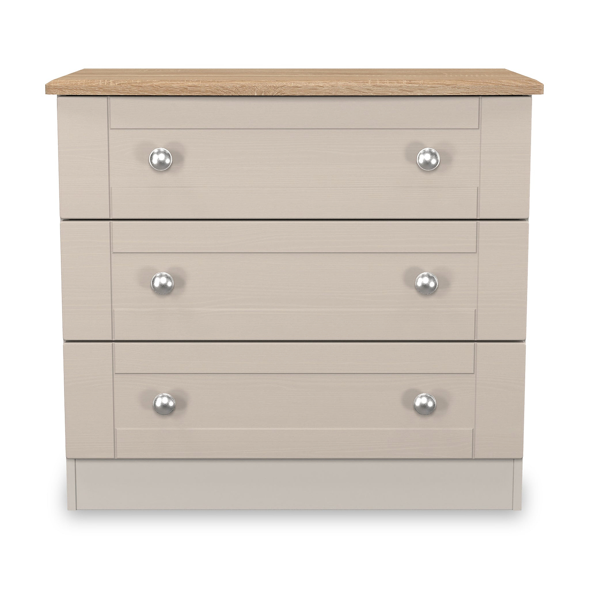 Marlowe 3 Drawer Chest Cashmere Oak from Roseland Furniture
