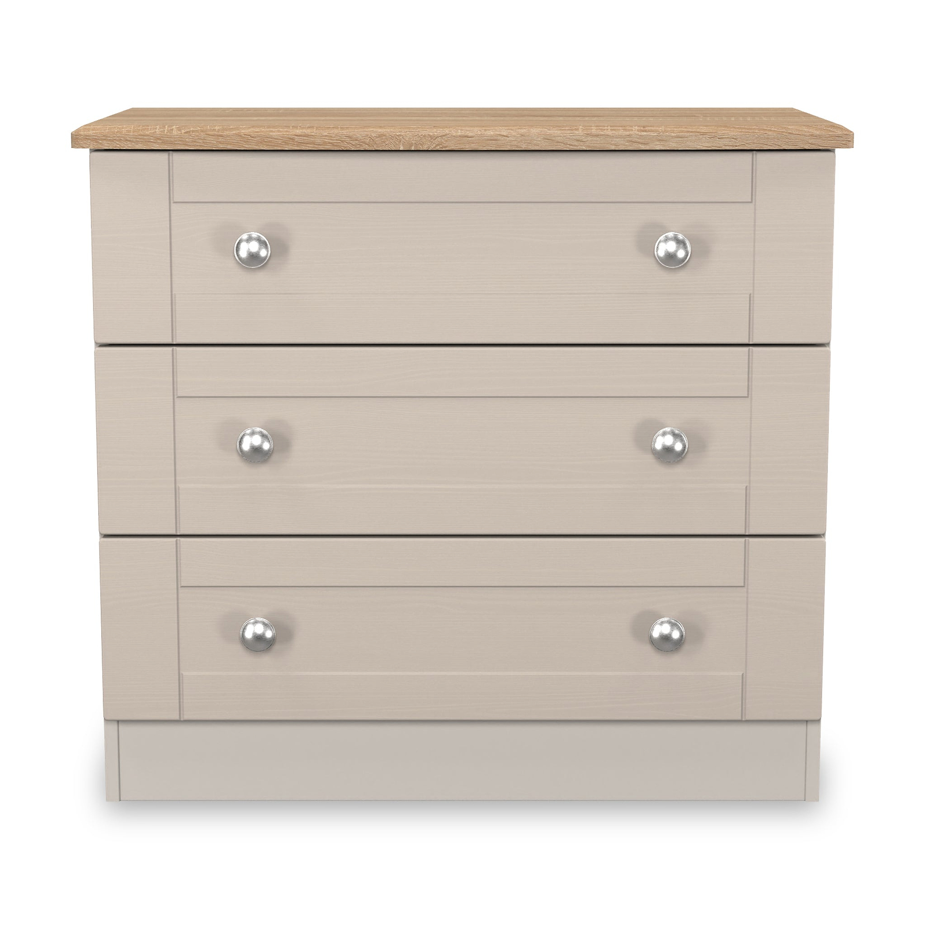Marlowe 3 Drawer Chest Cashmere Oak from Roseland Furniture