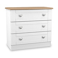 Marlowe 3 Drawer Chest White Oak from Roseland Furniture