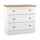 Marlowe 3 Drawer Chest White Oak from Roseland Furniture