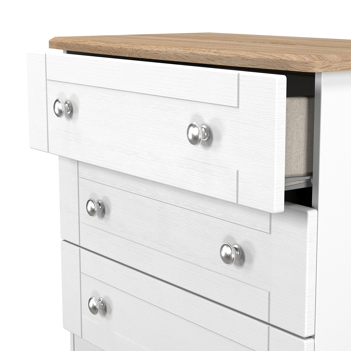 Marlowe 3 Drawer Chest White Oak from Roseland Furniture