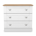 Marlowe 3 Drawer Chest White Oak from Roseland Furniture