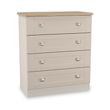 Marlowe 4 Drawer Chest Cashmere Oak from Roseland Furniture