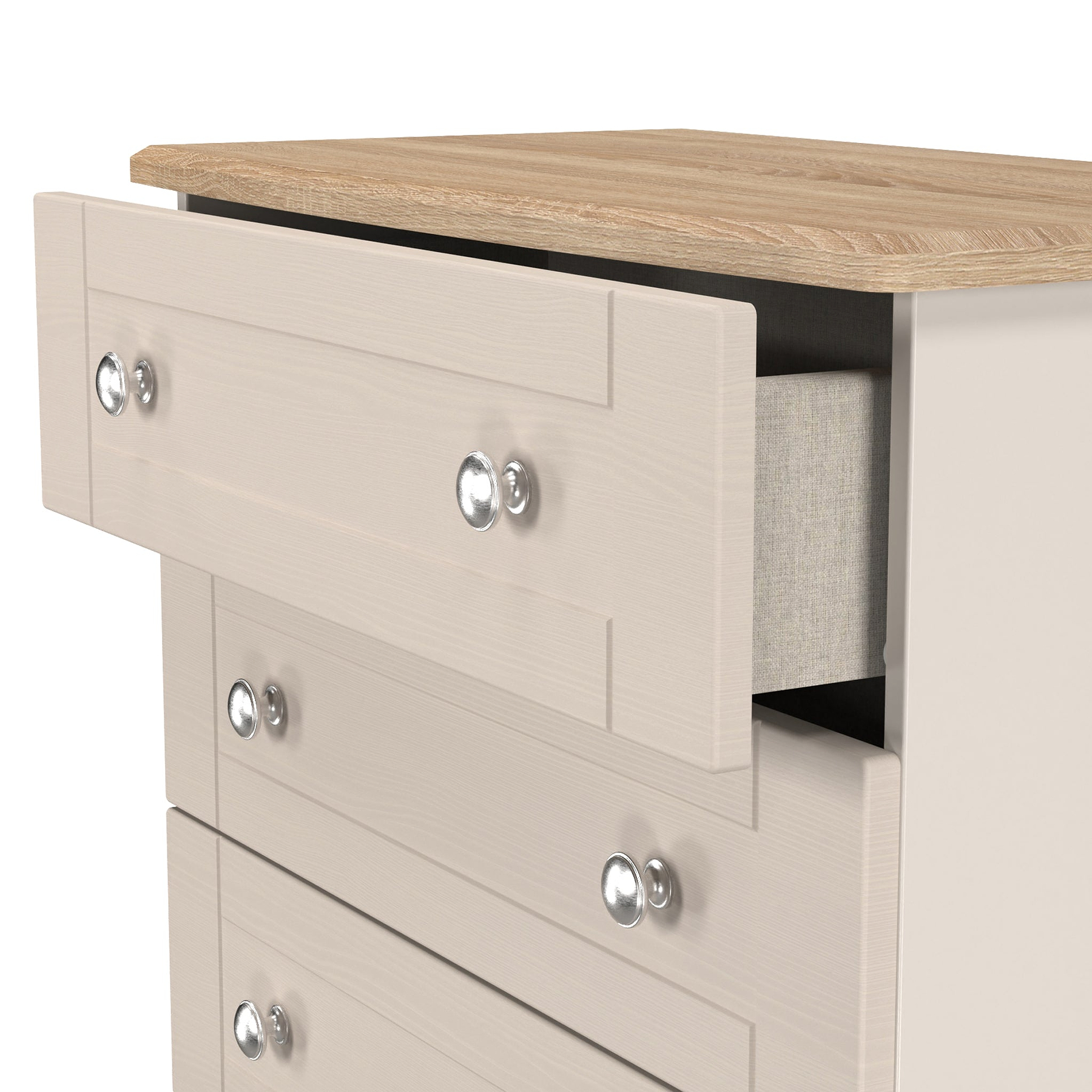 Marlowe 4 Drawer Chest Cashmere Oak from Roseland Furniture
