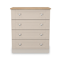 Marlowe 4 Drawer Chest Cashmere Oak from Roseland Furniture
