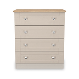 Marlowe 4 Drawer Chest Cashmere Oak from Roseland Furniture
