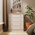 Marlowe 4 Drawer Chest Cashmere Oak from Roseland Furniture