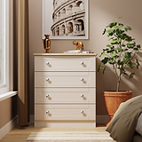 Marlowe 4 Drawer Chest Cashmere Oak from Roseland Furniture