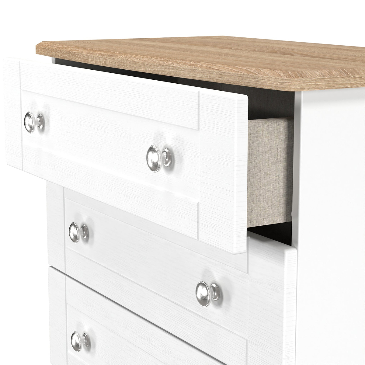 Marlowe 4 Drawer Chest White Oak from Roseland Furniture