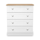 Marlowe 4 Drawer Chest White Oak from Roseland Furniture