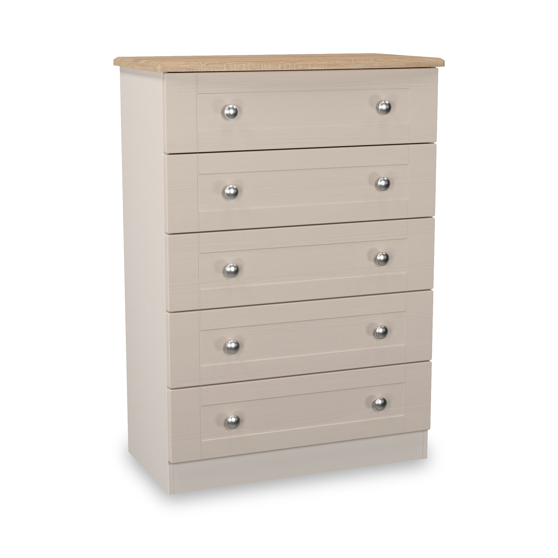 Marlowe 5 Drawer Chest Cashmere Oak from Roseland Furniture