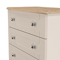Marlowe 5 Drawer Chest Cashmere Oak from Roseland Furniture