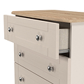 Marlowe 5 Drawer Chest Cashmere Oak from Roseland Furniture