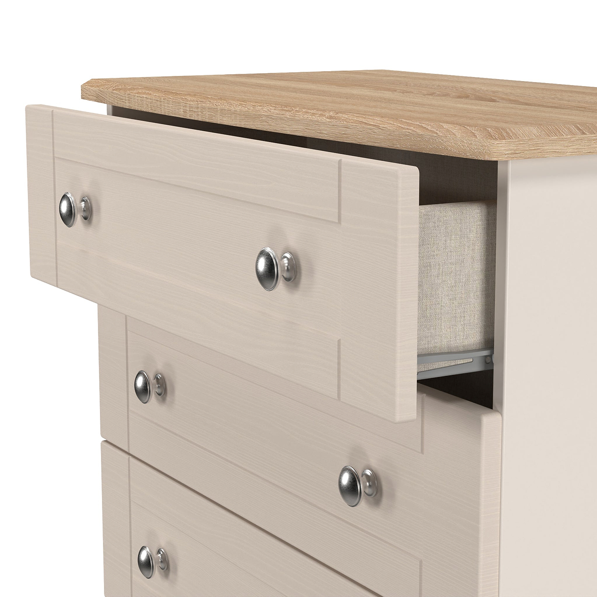 Marlowe 5 Drawer Chest Cashmere Oak from Roseland Furniture