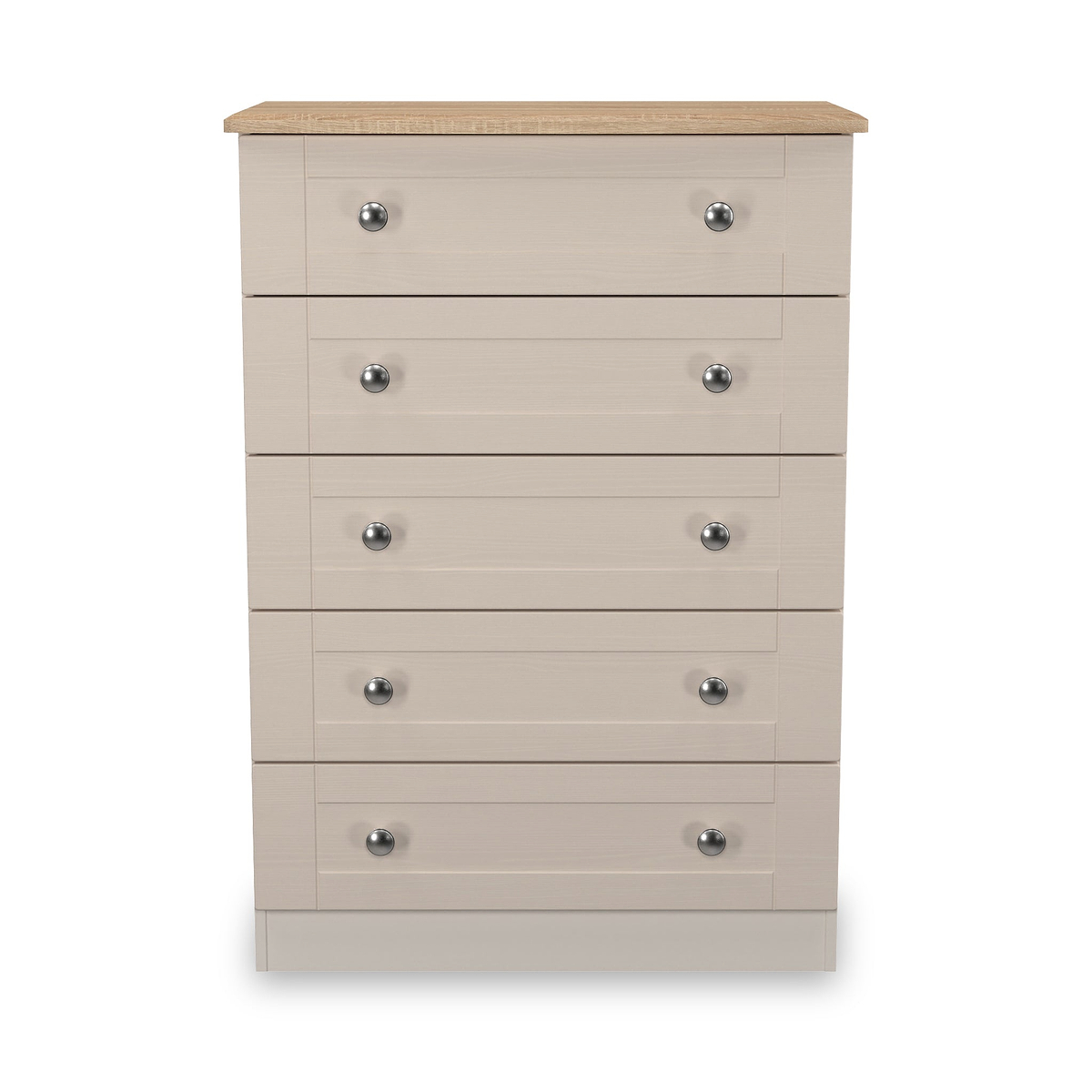 Marlowe 5 Drawer Chest Cashmere Oak from Roseland Furniture