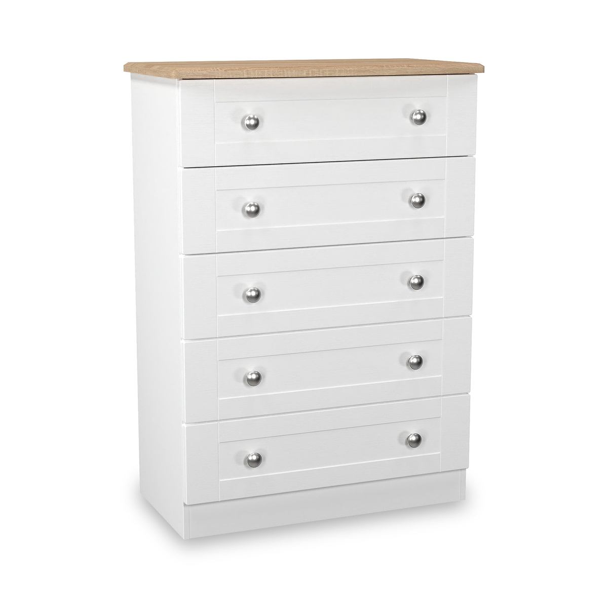Marlowe 5 Drawer Chest White Oak from Roseland Furniture