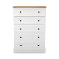 Marlowe 5 Drawer Chest White Oak from Roseland Furniture