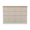 Marlowe 6 Drawer Chest Cashmere Oak from Roseland Furniture