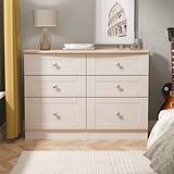 Marlowe 6 Drawer Chest Cashmere Oak from Roseland Furniture