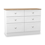 Marlowe 6 Drawer Chest White Oak from Roseland Furniture