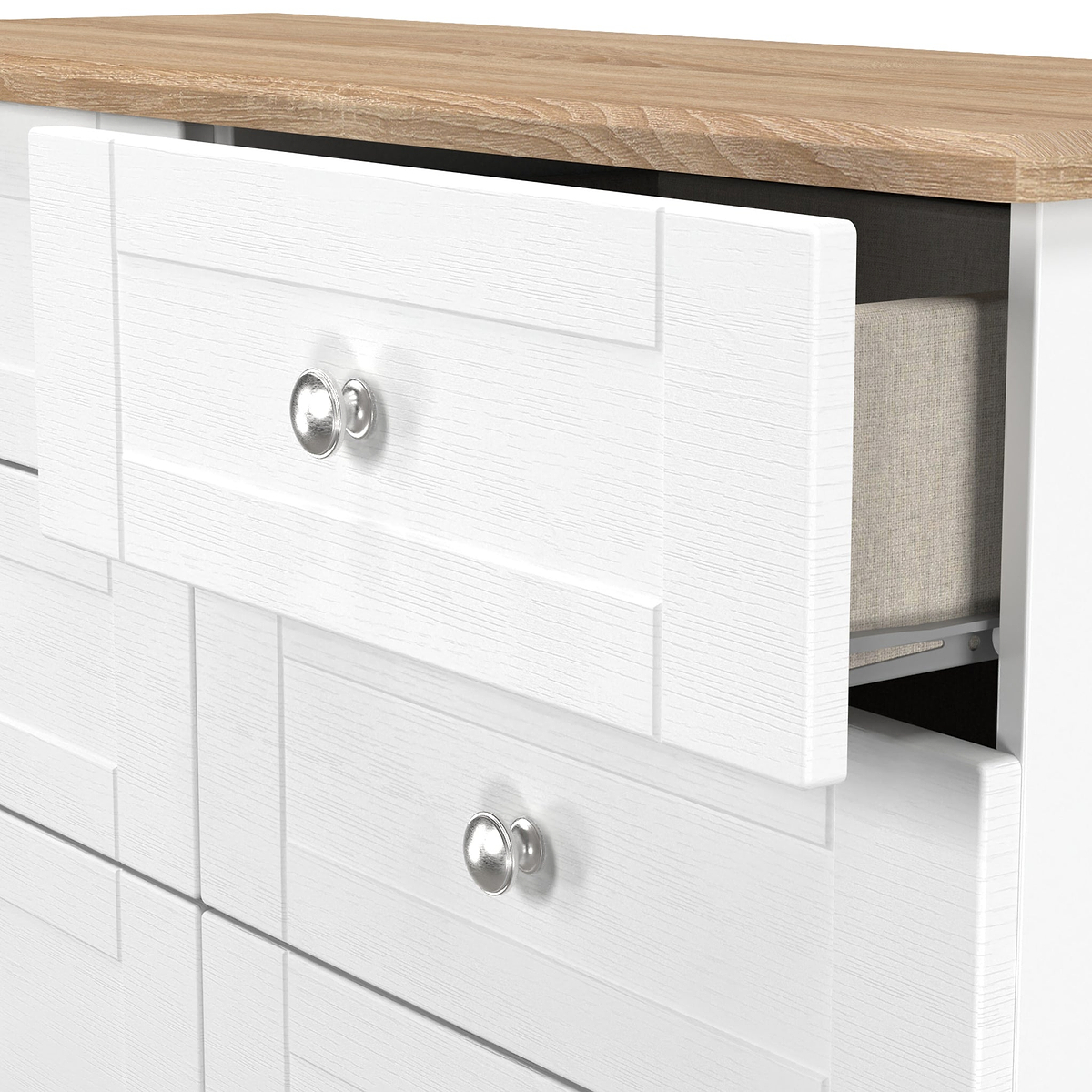 Marlowe 6 Drawer Chest White Oak from Roseland Furniture