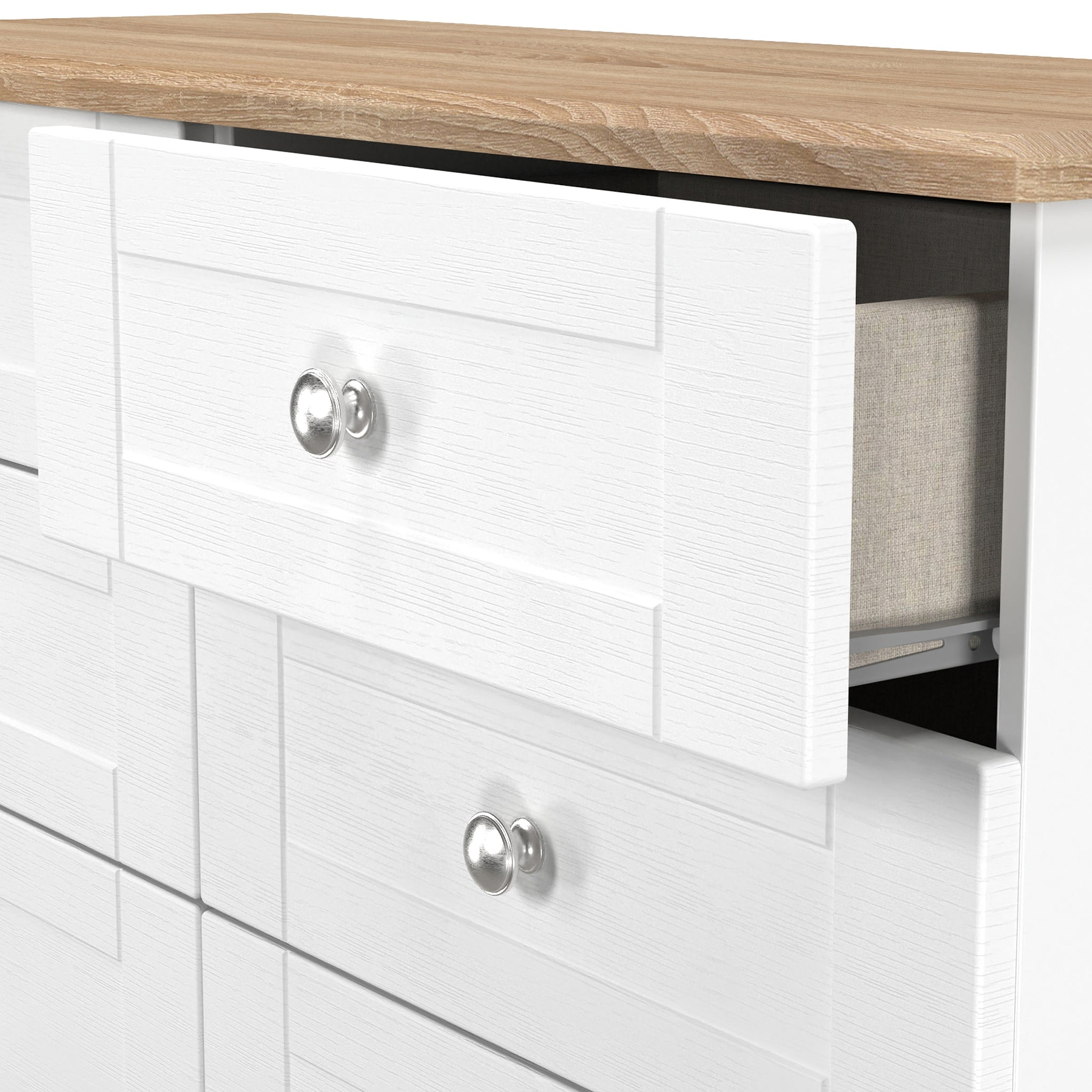 Marlowe 6 Drawer Chest White Oak from Roseland Furniture