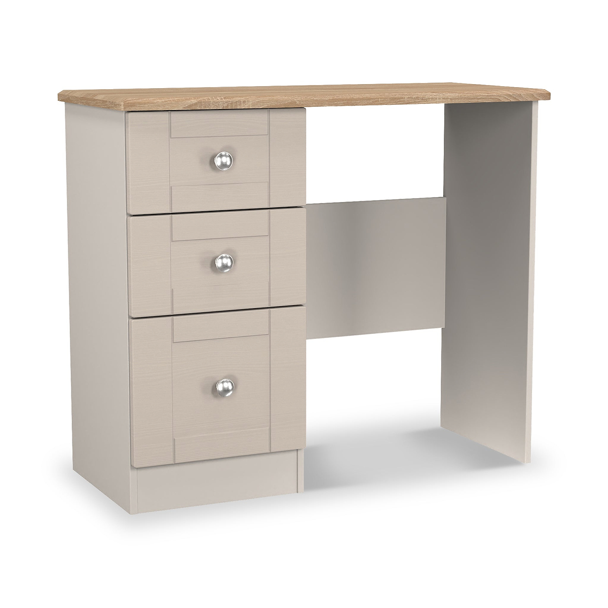 Marlowe 3 Drawer Dressing Table Cashmere Oak from Roseland Furniture
