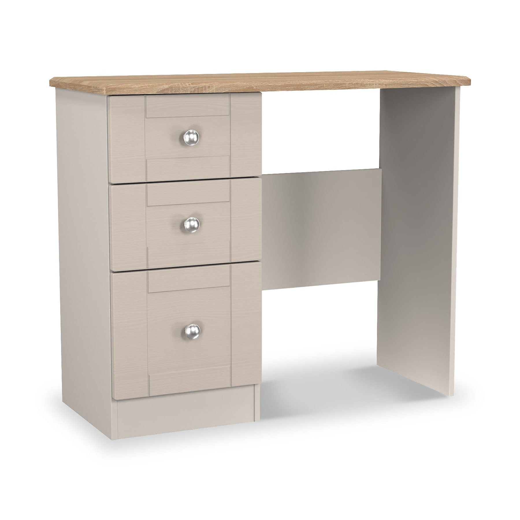 Marlowe 3 Drawer Dressing Table Cashmere Oak from Roseland Furniture