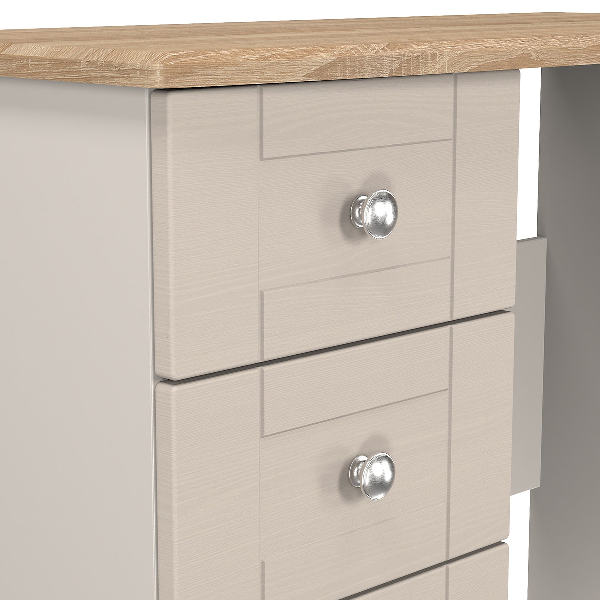 Marlowe 3 Drawer Dressing Table Cashmere Oak from Roseland Furniture