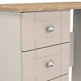 Marlowe 3 Drawer Dressing Table Cashmere Oak from Roseland Furniture