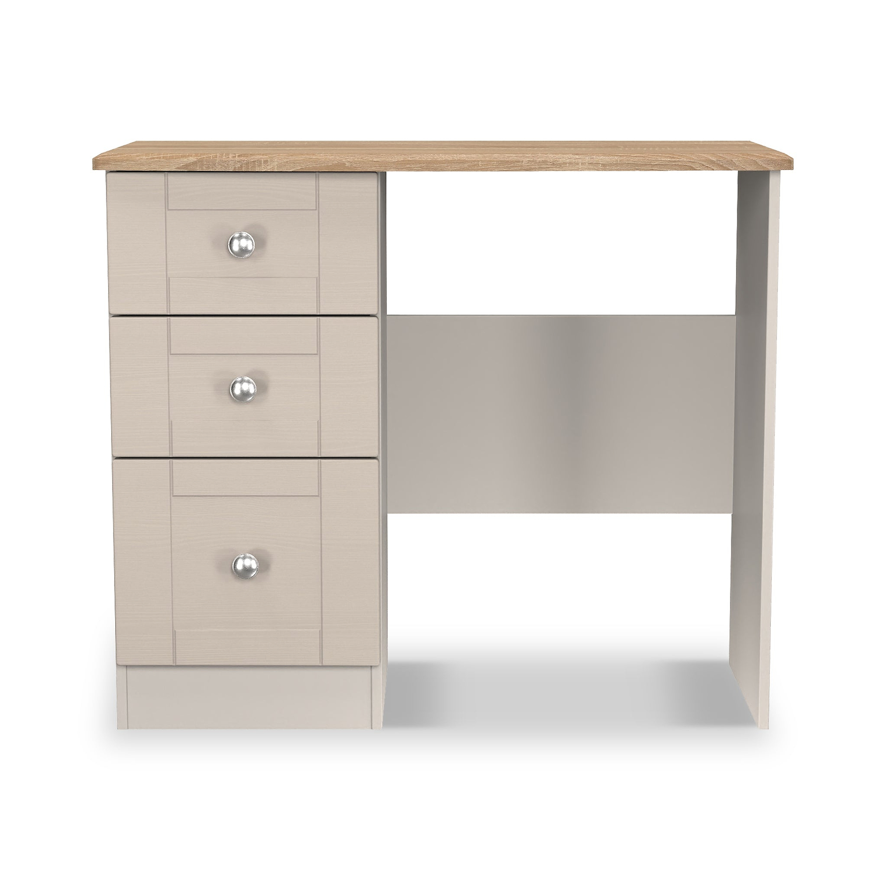 Marlowe 3 Drawer Dressing Table Cashmere Oak from Roseland Furniture