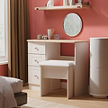 Marlowe 3 Drawer Dressing Table Cashmere Oak from Roseland Furniture