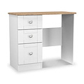 Marlowe 3 Drawer Dressing Table White Oak from Roseland Furniture