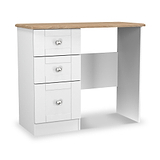 Marlowe 3 Drawer Dressing Table White Oak from Roseland Furniture