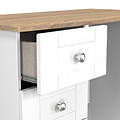 Marlowe 3 Drawer Dressing Table White Oak from Roseland Furniture