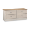 Marlowe 4 Drawer Low Storage Unit Cashmere Oak from Roseland Furniture