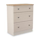 Marlowe 3 Drawer Deep Chest Cashmere Oak from Roseland Furniture