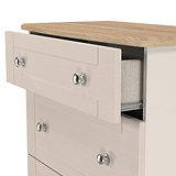 Marlowe 3 Drawer Deep Chest Cashmere Oak from Roseland Furniture
