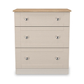 Marlowe 3 Drawer Deep Chest Cashmere Oak from Roseland Furniture