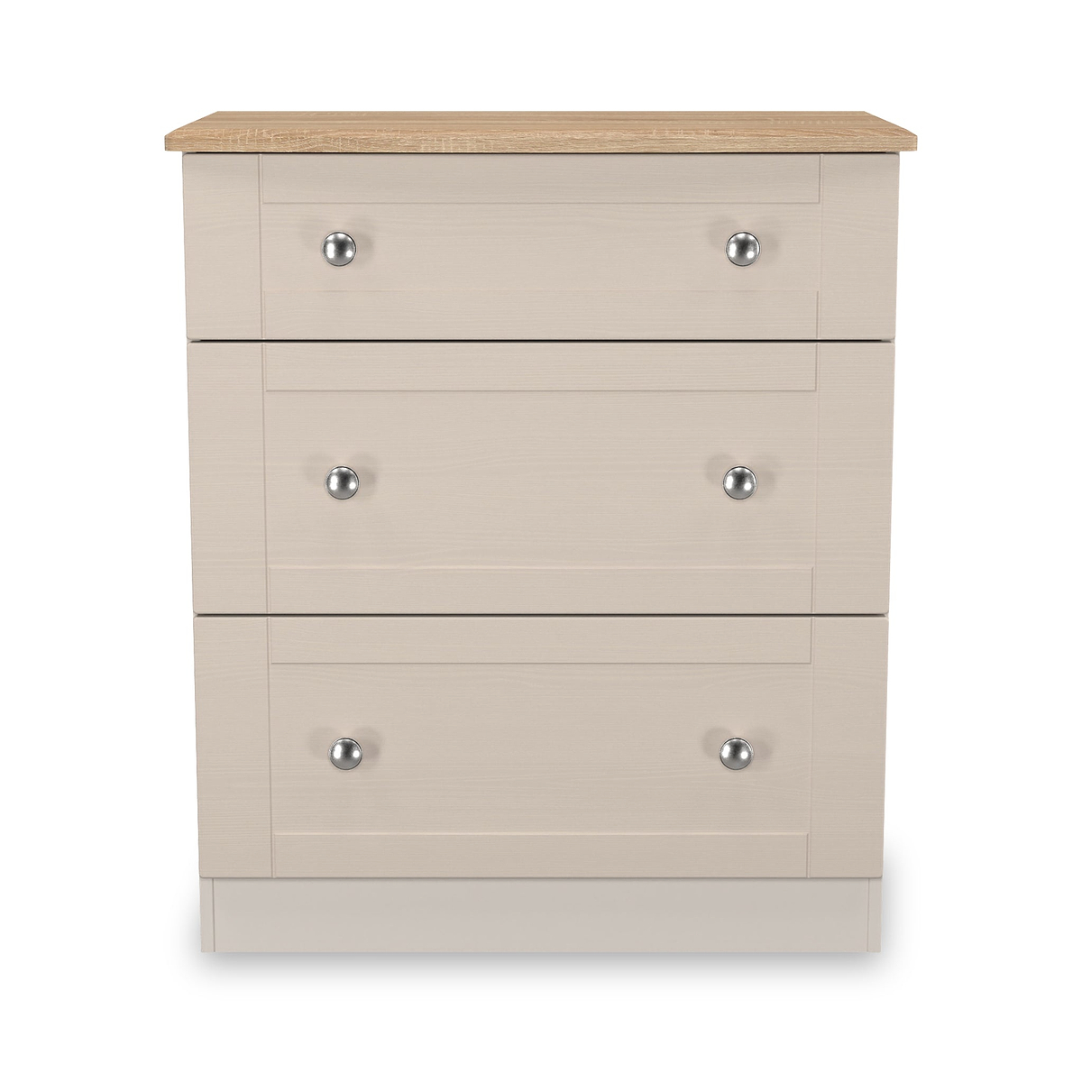 Marlowe 3 Drawer Deep Chest Cashmere Oak from Roseland Furniture