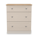 Marlowe 3 Drawer Deep Chest Cashmere Oak from Roseland Furniture