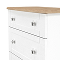 Marlowe 3 Drawer Deep Chest White Oak from Roseland Furniture